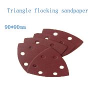 15 Pcs 90x90xmm 6 Hole Sanding Sheets Triangle Sandpaper Hook Loop 60 -240 Grits Abrasive Sanding Disc For Wood Sanding