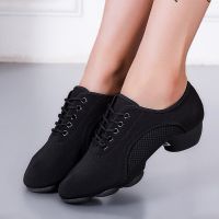 Black Professional Salsa Dance Shoes Men Women Standard Ballroom Tango Latin Teacher Dance Shoes Canvas Jazz Sneakers