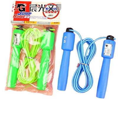 Simple count PVC rope skipping adult sports exam with adjustable bearing rope AST97406 rope skipping