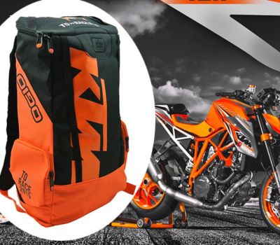 กระเป๋าเป้ KTM สะพายหลังกันน้ํา สีส้มเหมาะ สำหรับขับขี่รถจักรยานยนต์