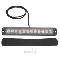 【LZ】❉❆  Luz de advertência estroboscópica de emergência sinal de iluminação amarelo lâmpada flash para caminhão e carro 6500K 12LED 12LED