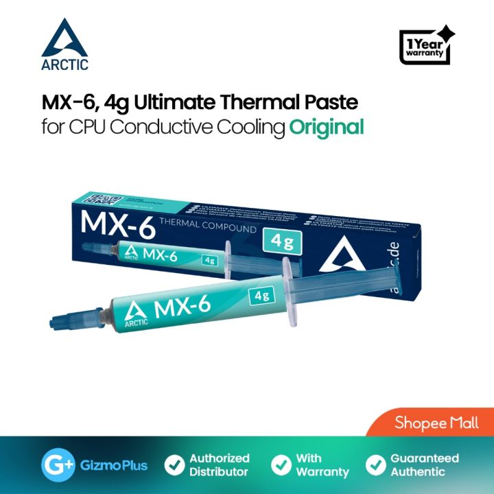 ARCTIC MX-6 - Ultimate Performance Thermal Paste for CPU, Consoles