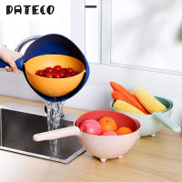 Creativity Double Drain Basket Bowl Kitchen Plastic Washing Storage Basket Strainers Bowls Drainer Vegetable Cleaning Colander