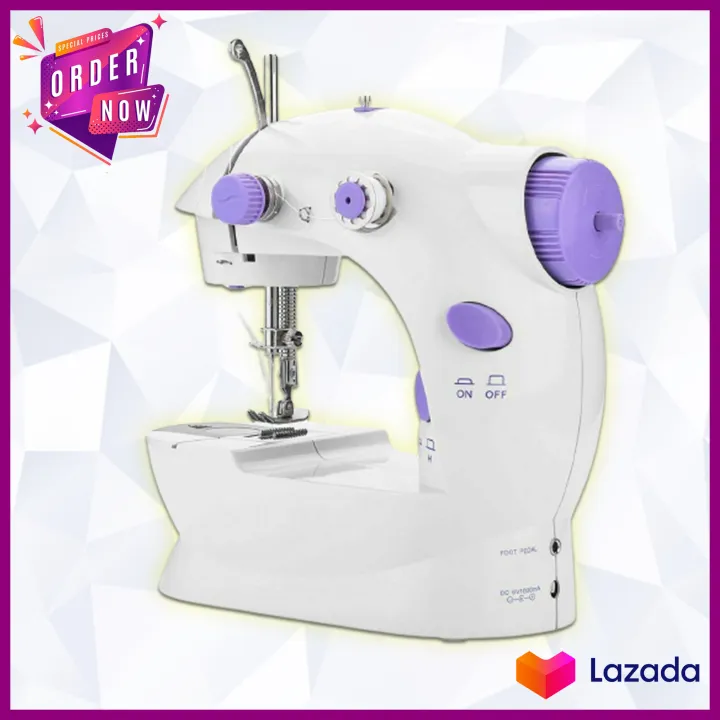 2Speed Electric Sewing Machine Kit Sewing Machine with Extension Table Double Thread Mode with