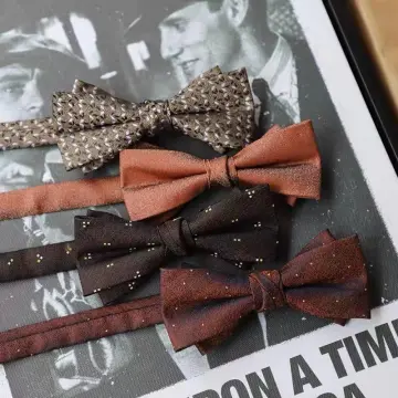 NINIRUSI Set: Neck Tie + Bow Tie + Tie Clip + Cufflinks +