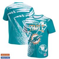 Cool polyester clothing brand new T-Shirt Vintage Miami Dolphins 2023 new 78（Contact customer service for customization）0385