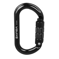 25KN Oรูปร่างFast Lock Carabiner Auto Masterหินกลางแจ้งหัวเข็มขัดสำหรับการปีนอุปกรณ์