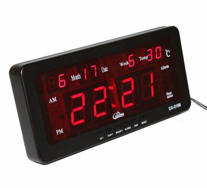 Caixing Digital LED Alarm Clock (Black) ZOVER Lazada PH