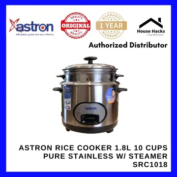 Astron URC-180 1.8L Drum Shape Rice Cooker (White) 10 cups 700W 6