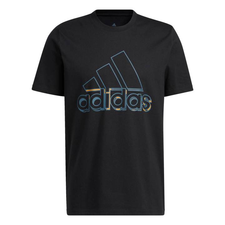 adidas Lifestyle Dynamic Sport Graphic Tee Men Black HK9158 | Lazada PH