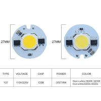 【❉HOT SALE❉】 dongdangx59 Led Cob ถั่ว Ac110v 220V หลอดไฟ Led โคมไฟสมาร์ทไอซี Driver หลอดไฟ: 3W 5W 7W 9W Diy น้ำท่วมกลางแจ้ง Light