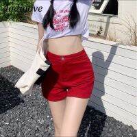 DaDulove? 2022 Summer New High Waist Denim Shorts Solid Color Elastic Loose Pants Fashion plus Size Womens Clothing