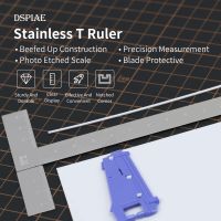 DSPIAE SST-01 Stainless T-shaped  Ruler For Mecha Model Transform Cutting Scribed Line Shoes Accessories