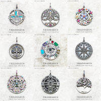 Amulet Magical Symbol Tree ดอกไม้ Karma Whell Sun Bird จี้ผีเสื้อเครื่องประดับ925เงินสเตอร์ลิงของขวัญผู้หญิง Men