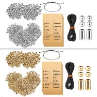 R2LE DIY Morse Code Bracelet Making Kit 400 Round Spacer Beads 400 Long Tube Beads 20 Morse Code Decoding Card 1Roll Wax Line