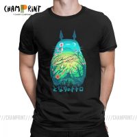 เสื้อยืดผู้ชายเขาเพื่อนบ้านของฉัน Totoro ใหม่ 100% Cotton TEE เสื้อแขนสั้น O คอเสื้อผ้าไอเดียของขวัญ S-5XL