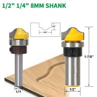 【DT】hot！ 1PC 1/2  12.7MM 1/4  6.35MM 8MM Shank Milling Cutter Wood Carving Faux Panel Ogee Router Bit  Woodworking Tenon Carbide