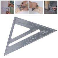 【cw】 Measuring Gauging Tools 7   39;  39; Carpenter  39;s Angle Construction Stop Triangle Aluminum Protractors