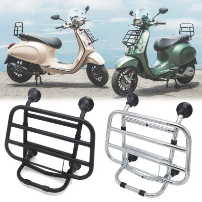 ▦◊ Black Motorcycle Front luggage rack Bracket Holder for 2017 Vespa Sprint Adventure for Primavera 150 2016 2018 2019 Accessories