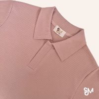 Summer.bkk - Ava polo top 8 สี พร้อมส่ง เสื้อคอปก ผ้าร่องพรีเมี่ยมไม่บาง ผ้านิ่มอย่างดีไม่ต้องรีด ทรงสวยแมทซ์ง่ายกับทุกลุค