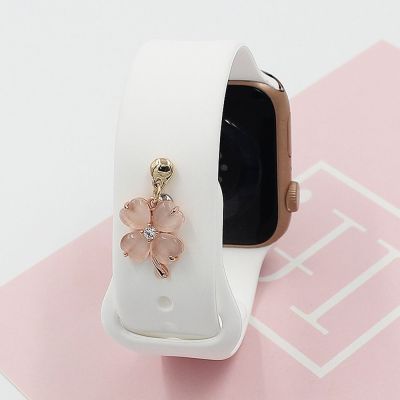 【lz】✱  Pulseira de relógio decorativo com strass unhas silicone pulseira para apple watch ornamento feminino masculino encantos globo anel