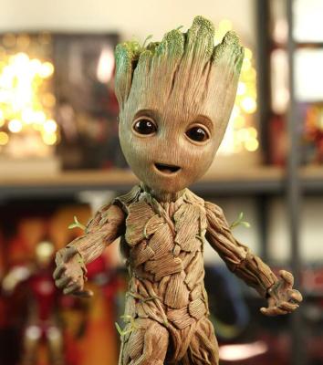 ZZOOI Marvel Guardians of The Galaxy Groot Cute Baby Tree Man Joints Moveable BJD Action Figure Toys