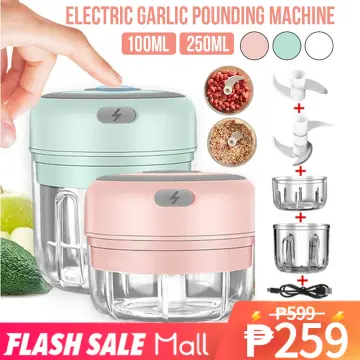 350ml Electric Garlic Chopper Mini Cordless Meat Grinder USB