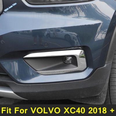 Auto Styling Front Head Fog Lights Foglight Lamp Eyelid Eyebrow Cover Trim Fit For VOLVO XC40 2018 - 2022 Exterior Accessories