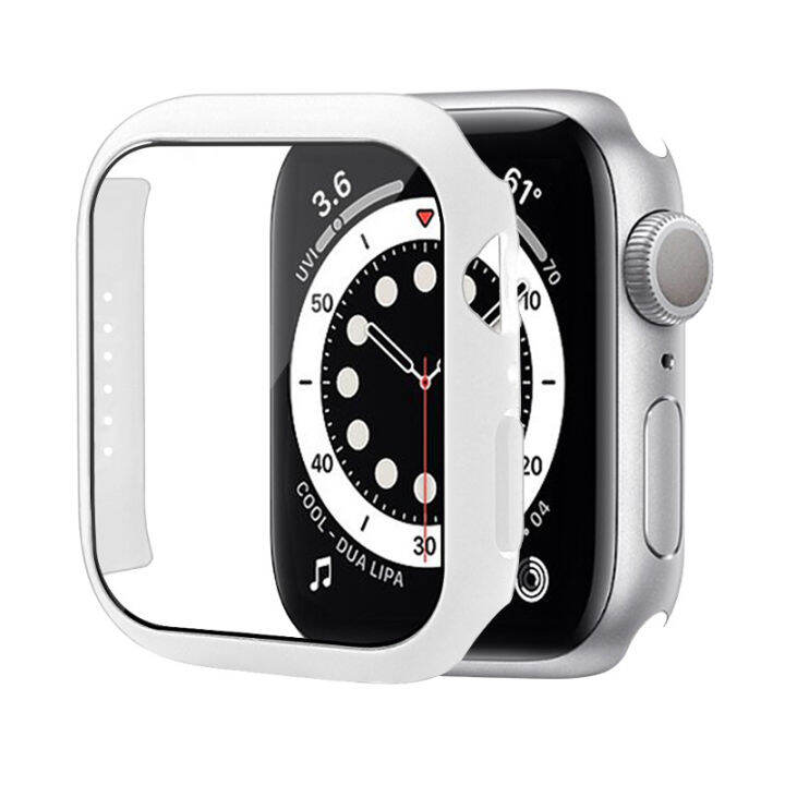 เคสสำหรับ-apple-watch-กระจกเทมเปอร์กรอบกันชนป้องกันจอฟิล์ม8-7-6-se-5-3-2-1สำหรับ-i-watch-series-8-7-6-5-4-42-44-45มม