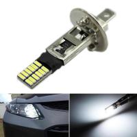 H1 24-Smd ซีนอนสีขาว6500K 12V Hid Led ไฟหน้าไฟตัดหมอกหลอดไฟสำรองรถยนต์