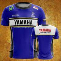 T SHIRT   2023 new design- yamaha mens tshirt factory racing (blue) 3d t shirt