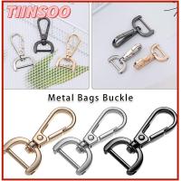 TIINSOO หัตถกรรมเครื่องหนัง ที่จับเข็มขัด ปลอกคอ Carabiner Snap แหวนแยก อุปกรณ์เสริมกระเป๋า สายรัดกระเป๋า หัวเข็มขัด ตะขอเกี่ยวที่ถอดออกได้ กุ้งก้ามกราม