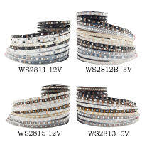 WS2813 WS2815 WS2811 WS2812B RGB Individually Addressable LED Strip WS2812 PixelsLedsM RGB Tape Light DC5V DC12V