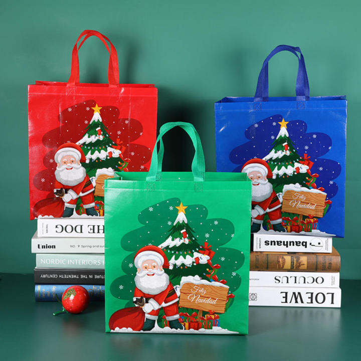 santa-themed-party-christmas-shopping-accessories-christmas-party-supplies-non-woven-shopping-bag-gift-bag-for-christmas