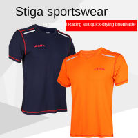 New arrival stiga Table tennis clothes sportswear quick dry short sleeve men ping pong Shirt Badminton Sport Jerseys