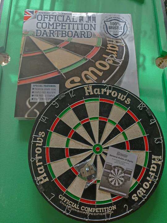 Harrows dart board with free 1 set dart pin / darts / gamit sa larong ...