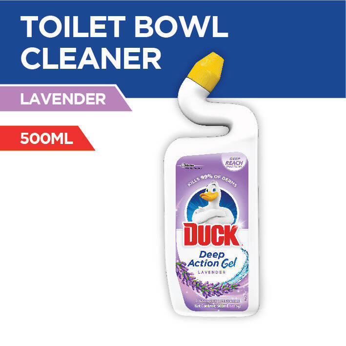 Duck Toilet Bowl Cleaner Deep Action Gel 500ml Lavender Lazada PH