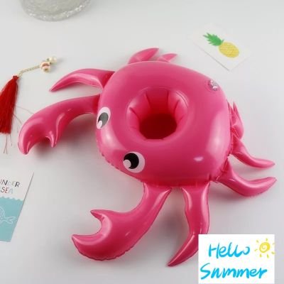 READY STOCK IN FLATABLE FRUIT FLAMINGO UNICORN DUCK PINEAPPLE CUP HOLDER