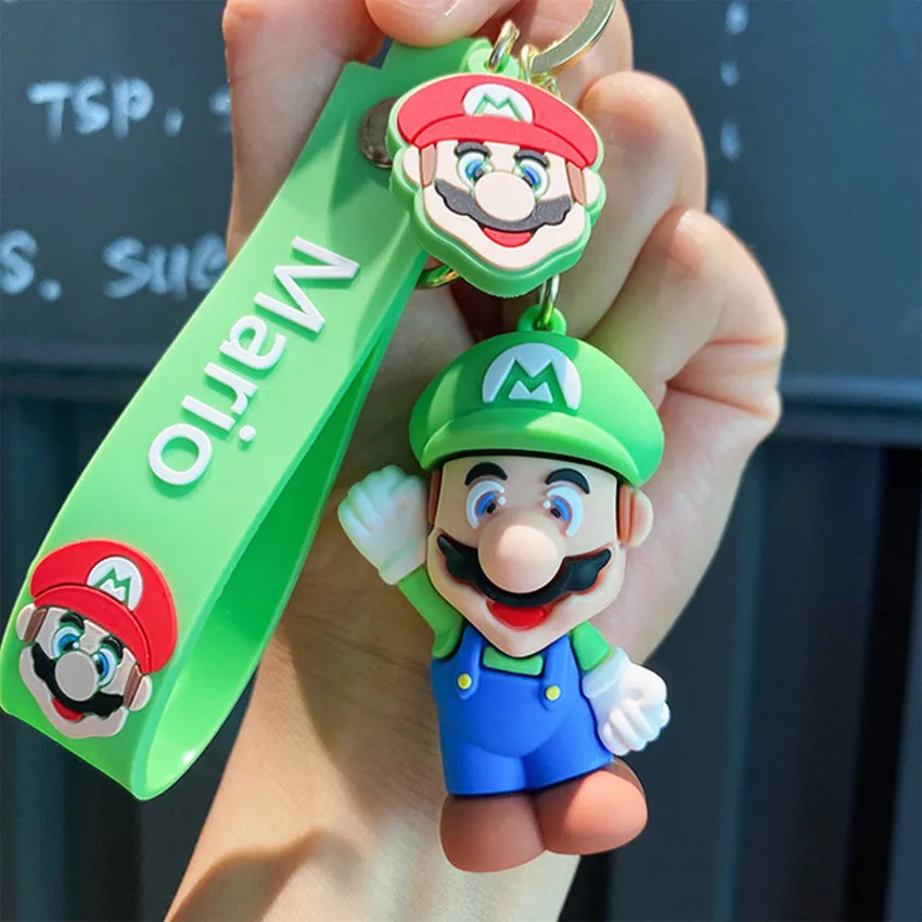 Ruunjoy Game Mario Bros Luigi Mushroom Character Dolls Cartoon Super Mario  PVC Keychain Custom 3D Kawaii Mario Silicon Keychain - China Super Mario  Keychain and Mario Bros Luigi Toad Yoshi Bowser Action