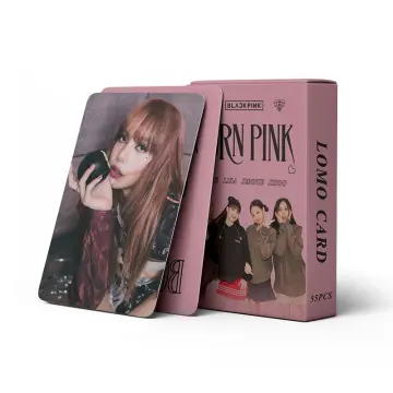 5Pcs/Set Kpop Black and Pink Album Photocards JISOO JENNIE LISA ROSE Lomo  Card New Album