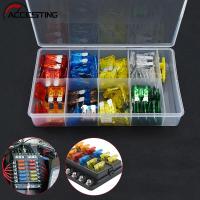 New 100Pcs Profile Small Size Blade Car Fuse Assortment Set for Auto Car Truck 5/7.5/10/15/20/25/30A Fuse with Plastic Box Fuses Accessories