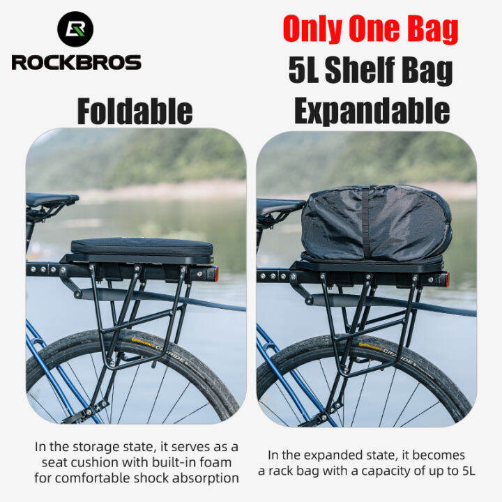 ROCKBROS Bike Rack Bag 5L Foldable Bicycle Racks Rear Luggage Bike