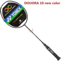 Yonex Douora 10ไม้แบดมินตัน Bahan คาร์บอนเต็มรูปแบบที่จับแบบครอบ Gratis