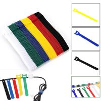 30/50PCS Multi-Color Cable Ties Cord Organizer Self-Gripping Tie Straps Reusable Cord Protector for Desk Office Management