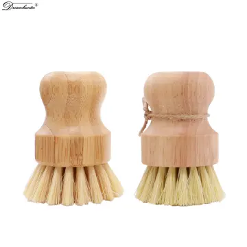 Multifunctional Tool Kitchen Cleaning Brush Wooden Handle Dish