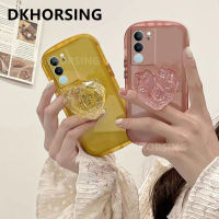 DKHORSING ปลอกอ่อนหรูหราสำหรับ VIVO V29 5G เคสโทรศัพท์ซิลิโคนป้องกันเลนส์ใส VIVOV29 2023ฝาหลัง Vivo V29 5G พร้อมที่ยึดคริสตัลรูปหัวใจรัก