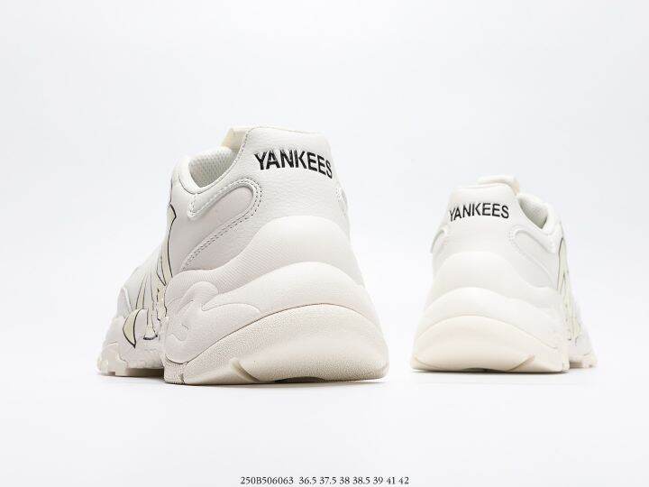 รองเท้าmlb-new-york-yankees-white-dream-size-36-42-รองเท้าผ้าใบ-รองเท้าเพิ่มความสูง-รองเท้าแฟชั่น-รองเท้าลำลอง-ยืดเกาะได้ดี-มีเก็บปลายทาง-01