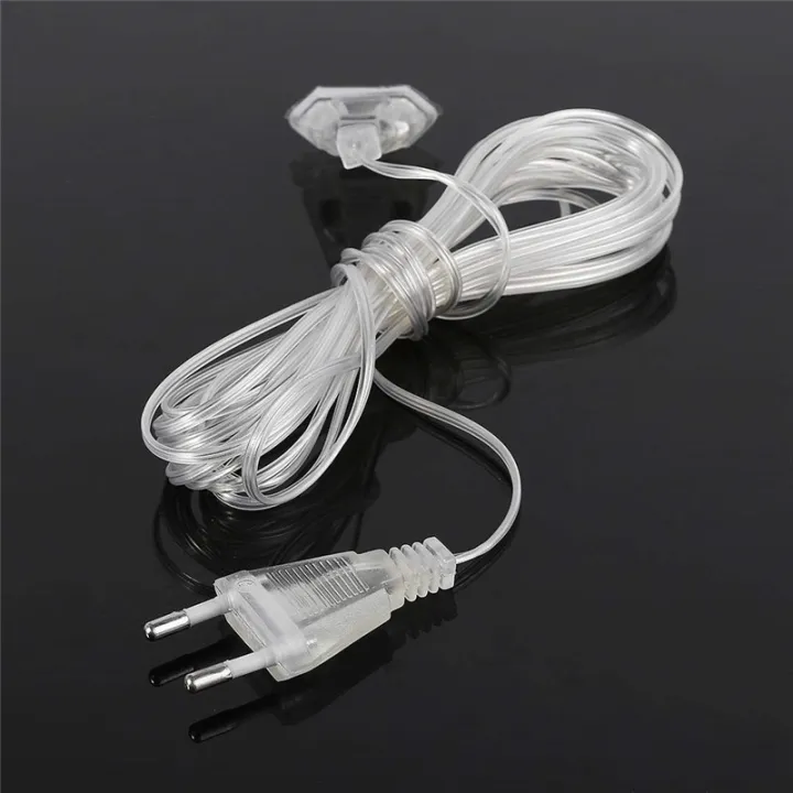 ไฟคริสต์มาส 5M LED Curtain Icicle Fairy Light Christmas Outdoor string lights Power Extension