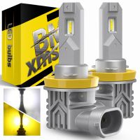 BMTxms 2Pcs 8000LM H8 H11 LED CSP Chip Car Fog Light Bulbs H16 JP H9 9005 HB3 LED Fog Lamp Super Bright 6500K White 2023 NEW