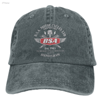 2023 New Denim Style Hat Logo Custom Sport Bsa Motorcycle Spark Plug License Birmingham Jib Wash Adjustable Hat JZ Versatile hat